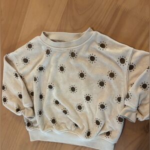 Rylee + Cru Beige Sunburst Sweater